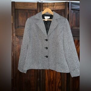 Coldwater Creek Textured‎ Gray Blazer